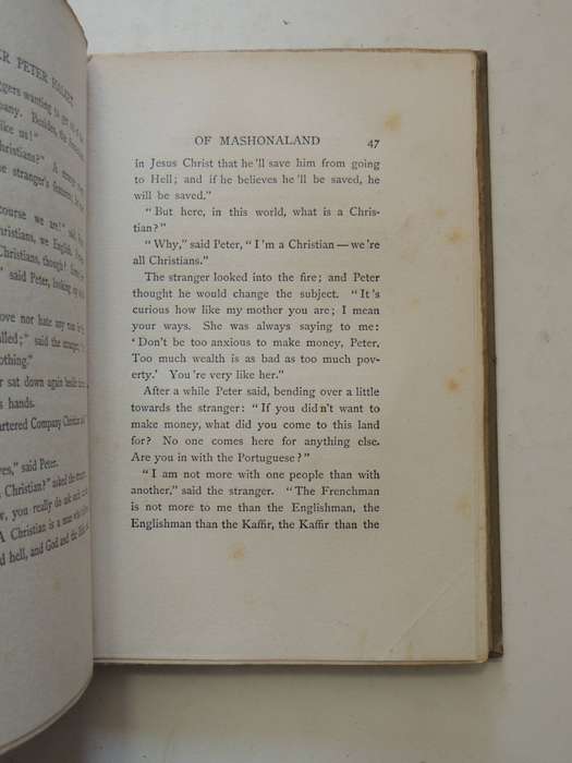 Trooper Peter Halket Of Mashonaland  - Olive Schreiner   (1st Edition 1897)