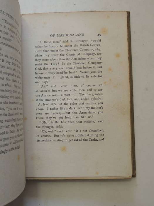 Trooper Peter Halket Of Mashonaland  - Olive Schreiner   (1st Edition 1897)