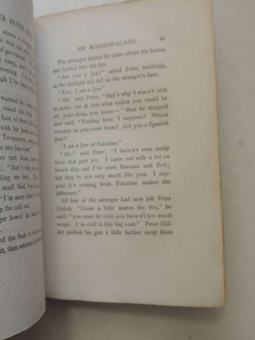 Trooper Peter Halket Of Mashonaland  - Olive Schreiner   (1st Edition 1897)