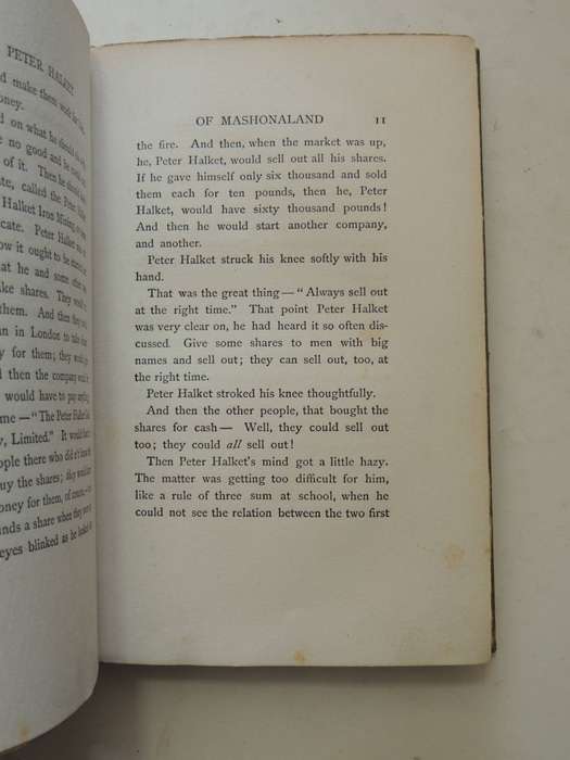 Trooper Peter Halket Of Mashonaland  - Olive Schreiner   (1st Edition 1897)