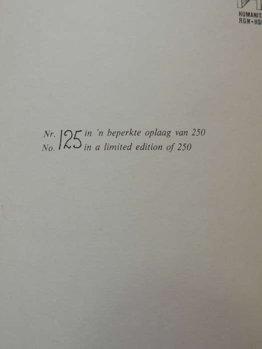 Bronnegids Vir Toponimie En Topologie Source Guide For Toponymy And Topology (Limited Edition 125/25