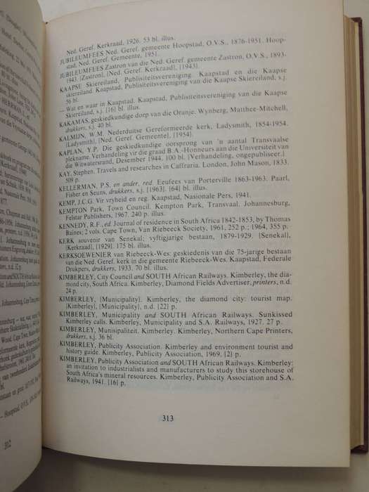 Bronnegids Vir Toponimie En Topologie Source Guide For Toponymy And Topology (Limited Edition 125/25