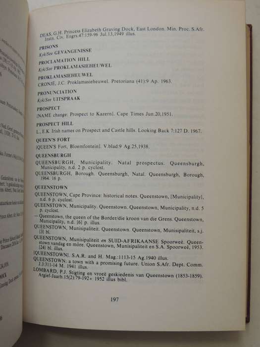 Bronnegids Vir Toponimie En Topologie Source Guide For Toponymy And Topology (Limited Edition 125/25