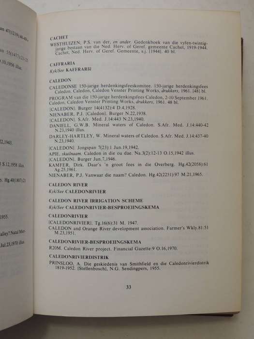 Bronnegids Vir Toponimie En Topologie Source Guide For Toponymy And Topology (Limited Edition 125/25