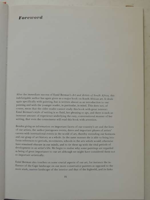 The Story of South African Painting  - Esme Berman   First Edition  1975