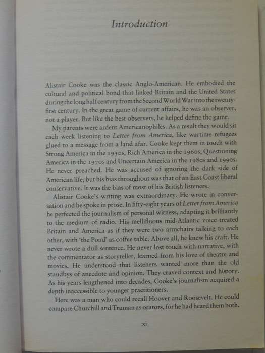Letter From America - Alistair Cooke