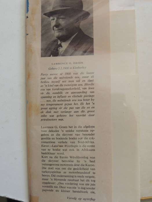 Karoo: Land Van Weerbegin-  Lawrence G Green
