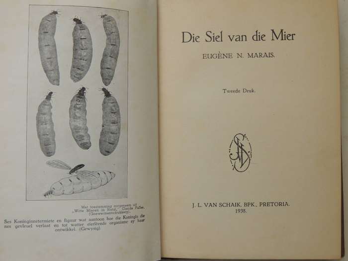 Die Siel Van Die Mier - Eugene N. Marais     Tweede Druk 1938