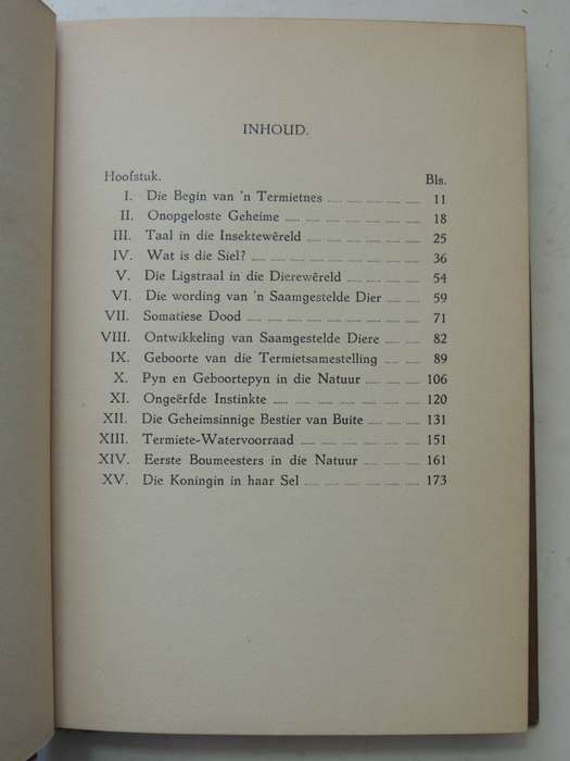 Die Siel Van Die Mier - Eugene N. Marais     Tweede Druk 1938