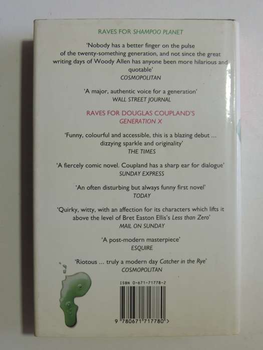 Shampoo Planet - Douglas Coupland  (1st British Edition)