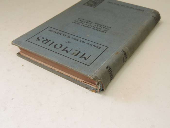 Memoirs Of Senator   -  The Hon. G.G. MunnikCirca  1934