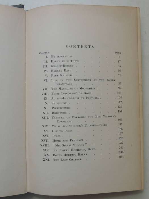 Memoirs Of Senator   -  The Hon. G.G. MunnikCirca  1934