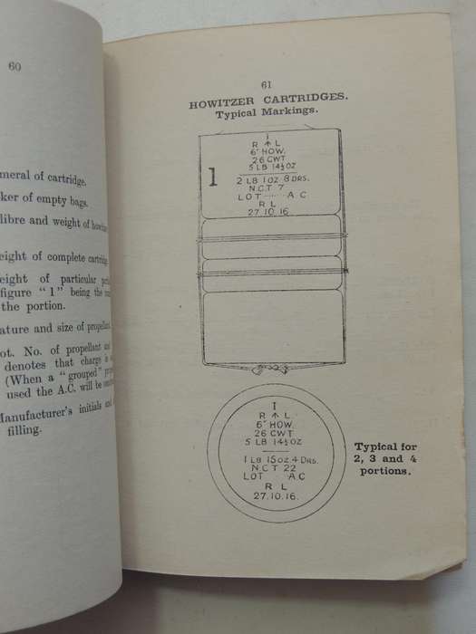 Explanatory List Of Service Markings: To Be Found On Ammunition And Ammunition Packages In Use With