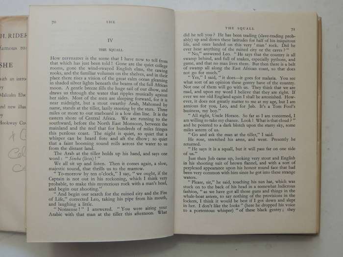 She - H. Rider Haggard     (Macdonald Illustrated Edition)
