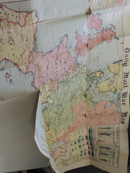 Daily Mail War Map: Circa 1914