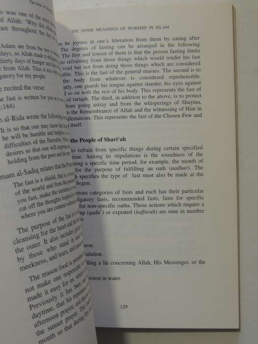 The Inner Meanings Of Worship In Islam: Personal Selection Of Guidance......- Shaykh Fadhlalla Haeri