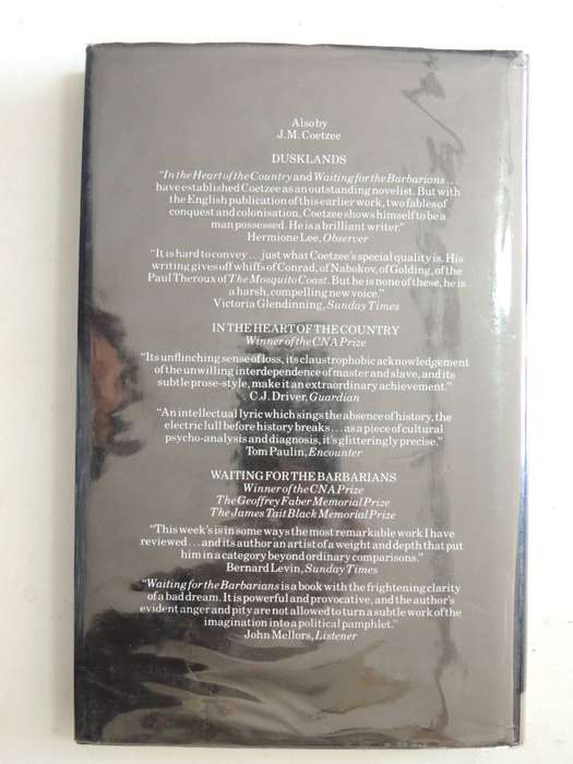 Life & Times Of Michael K  - J.M. Coetzee     1st Edition 1983