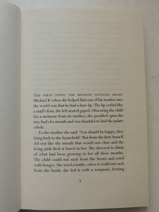 Life & Times Of Michael K  - J.M. Coetzee     1st Edition 1983