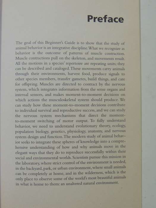 Animal Behavior- John Byers