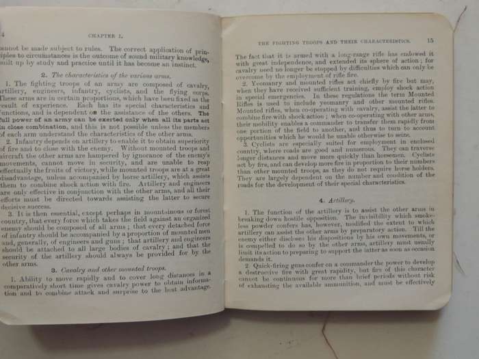 Field Service Regulations Part I Operations 1909 (Reprinted With Amendments 1914)Gen Staff, War Off