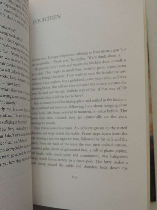 Disgrace  - J.M. Coetzee    (True 1st Edition Printed By Biddles)