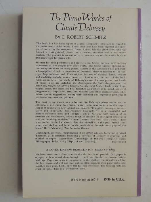 The Piano Works Of Claude Debussy - E. Robert Schmitz