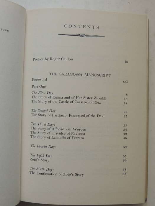 The Saragossa Manuscript: A Collection Of Weird Tales - Count Jan Potocki  1st English Edition 1962
