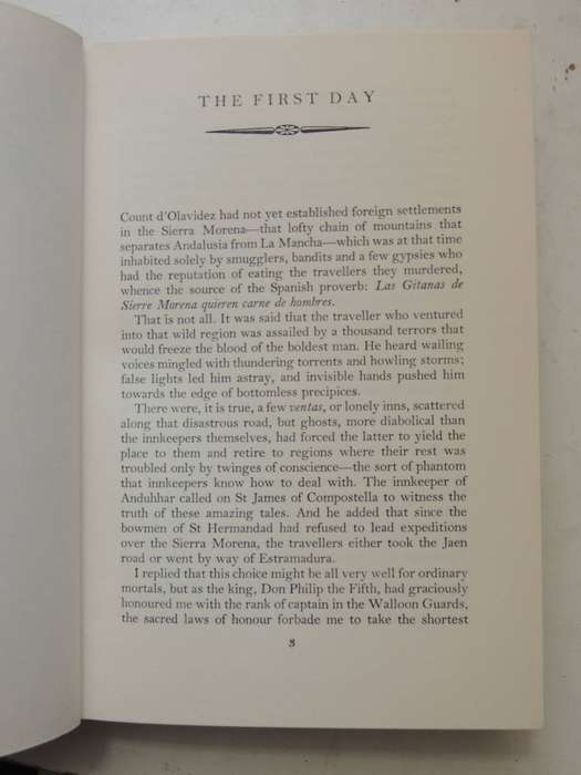 The Saragossa Manuscript: A Collection Of Weird Tales - Count Jan Potocki  1st English Edition 1962