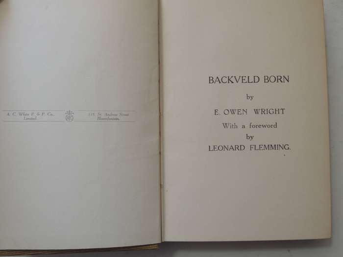 Backveld Born - E. Owen Wright