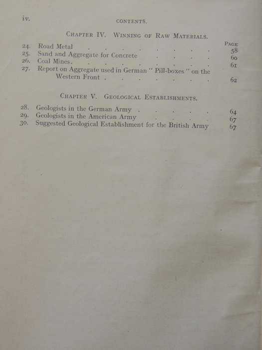 The Work Of RE In The European War 1914-19 Vol 5 Geological Work On The Western Front1922 1st Ed