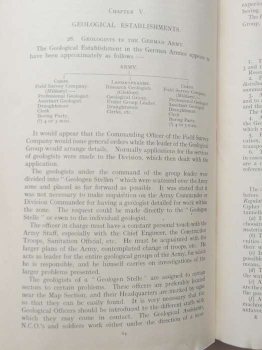 The Work Of RE In The European War 1914-19 Vol 5 Geological Work On The Western Front1922 1st Ed