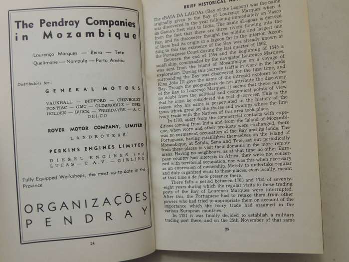The City Of Lourenco Marques Guide  - ed Carlos Alberto Viera Da Silva   2nd Edition 1964