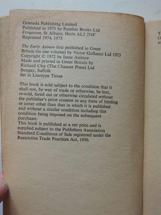 The Early Asimov - or, Eleven Years of Trying Volume 1 - Isaac Asimov