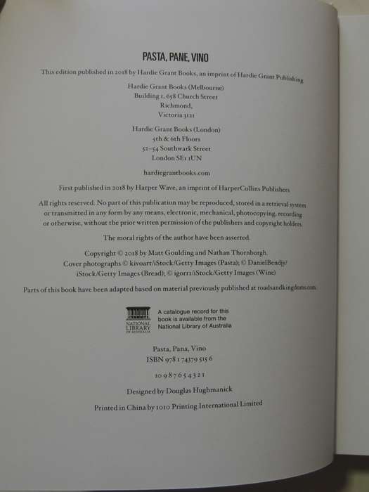 Roads & Kingdoms Presents   Pasta Pane Vino: Deep Travels Through Italy's Food Culture - Matt Gouldi