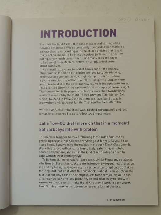 The Holford Low-GL Diet Cookbook - Patrick Holford, Fiona McDonald Joyce