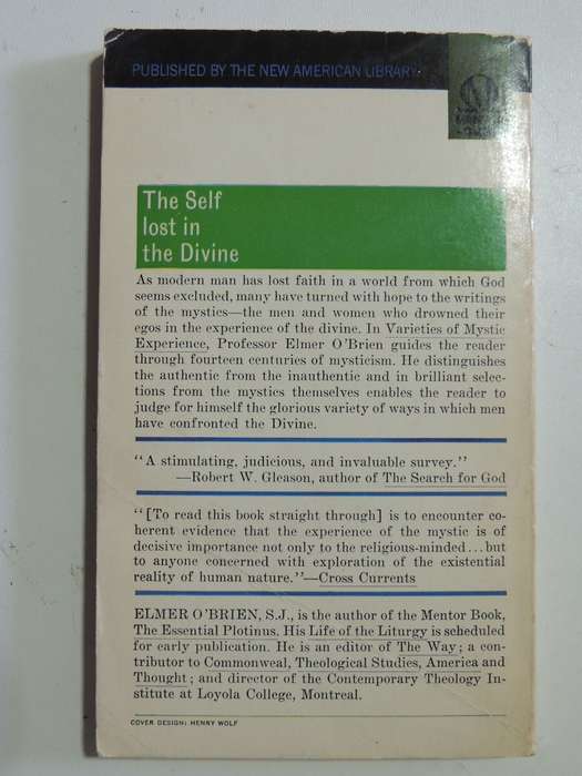 Varieties of Mystic Experience - Elmer O'Brien    1965