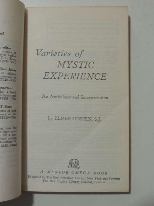 Varieties of Mystic Experience - Elmer O'Brien    1965