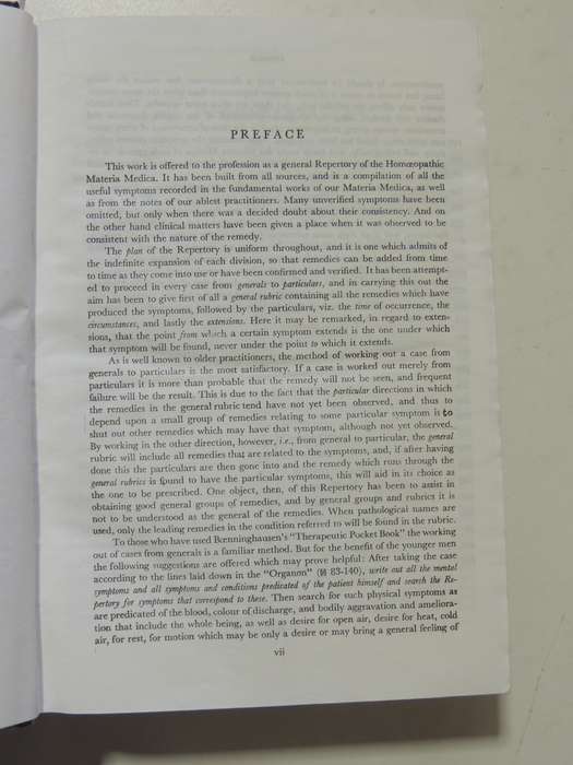 Repertory of the Homoeopathic Materia Medica & A Word Index - JT Kent  Indian Reprint 2002 from 6th