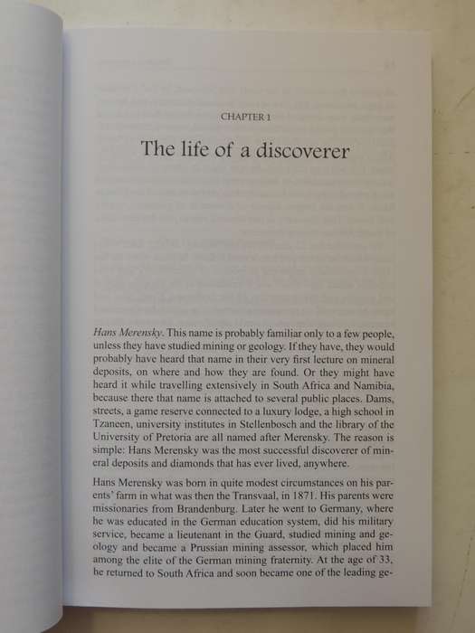 Platinum, Gold And Diamonds: The Adventure Of Hans Merensky's Discoveries- Bernhard W. Machens