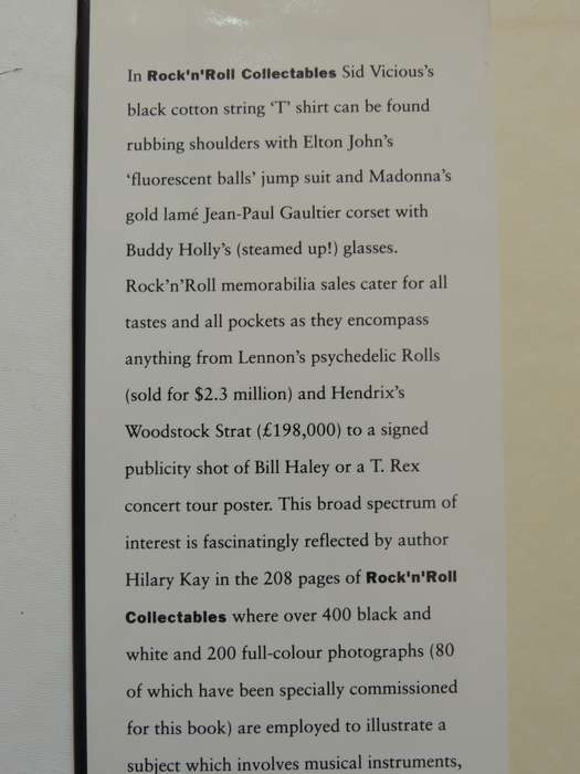 Rock 'N' Roll Collectables: An Illustrated History Of Rock Memorabilia- Hilary Kay