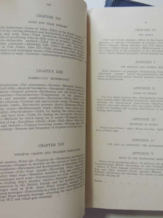 Admiralty Navigation Manual 2 vols (Reprints Vol 1, 1943 Vol 2, 1941)