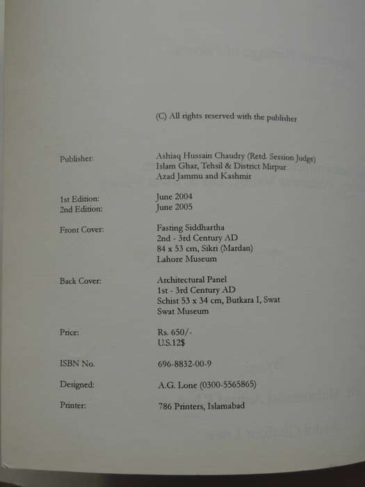 Gandhara: Geography, Antiquity, Art & Personalities - Dr. M. Ashraf Khan & A.G. Lone