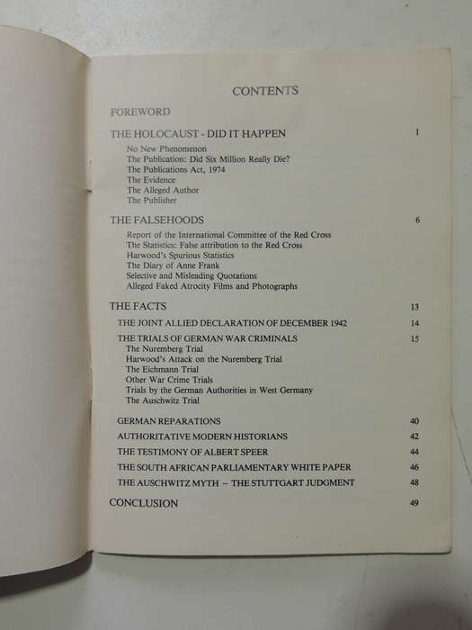 The Holocaust: The Falsehoods And The Facts - Arthur Suzman