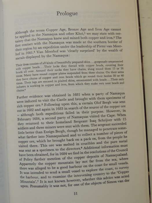 A History Of Copper Mining In Namaqualand - John M. Smalberger
