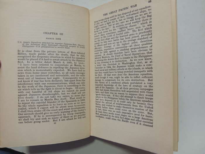 The Great Pacific War 1931-1933 (1st Edition 1925)  Hector C. Bywater