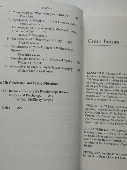 Psychology & Historical Interpretation - ed William McKinley Runyan