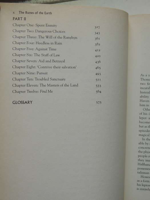 The Runes of the Earth The Last Chronicles of Thomas Covenant - Stephen Donaldson  FIRST EDITION H/C