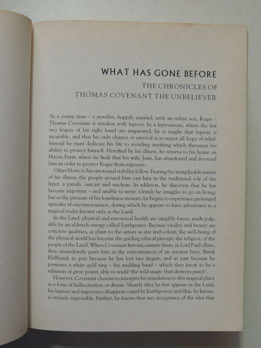 The Runes of the Earth The Last Chronicles of Thomas Covenant - Stephen Donaldson  FIRST EDITION H/C