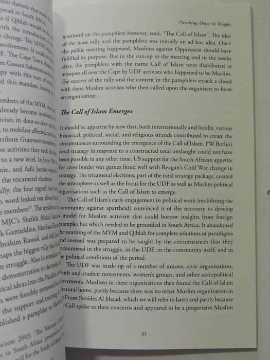 Punching Above Its Weight: The Story Of The Call Of Islam - Adli Jacobs