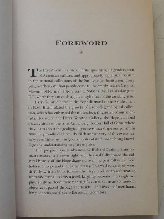 Hope Diamond: The Legendary History Of A Cursed Gem - Richard Kurin
